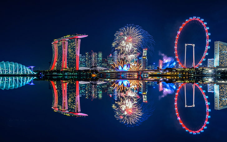 ماليزيا سنغافورة في مهرجان العيد الوطني خلفية فائقة الدقة لسطح المكتب للهواتف المحمولة وأجهزة الكمبيوتر المحمولة 3840 × 2400، خلفية HD