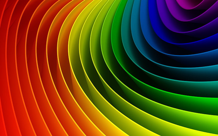ภาพประกอบนามธรรมหลากสีมีสีสันนามธรรมรูปร่างศิลปะดิจิตอล, วอลล์เปเปอร์ HD