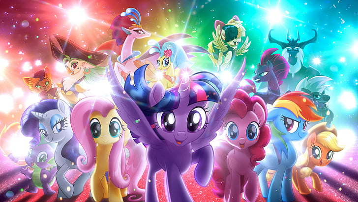 My Little Pony graphic wallpaper, My Little Pony: The Movie, 4k, HD wallpaper