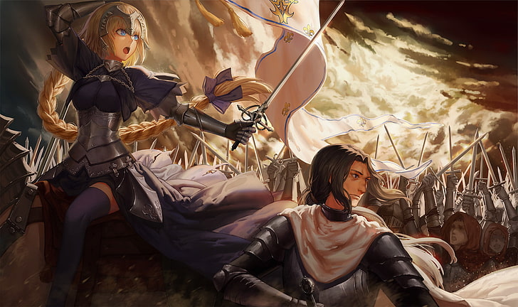 Fate/Apocrypha, Fate Series, Ruler (Fate/Apocrypha), Jeanne d'Arc, Fate/Zero, Caster (Fate/Zero), Fate/Grand Order, HD wallpaper