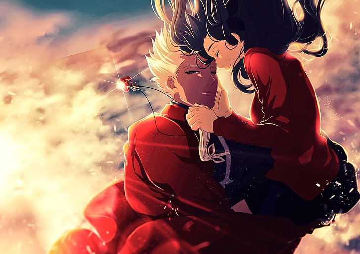 Fate Series, Fate/Stay Night, Fate/Stay Night: Unlimited Blade Works, Archer (Fate/Stay Night), Tohsaka Rin, HD wallpaper