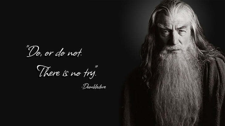 albus dumbledore gandalf harry potter citação yoda, HD papel de parede