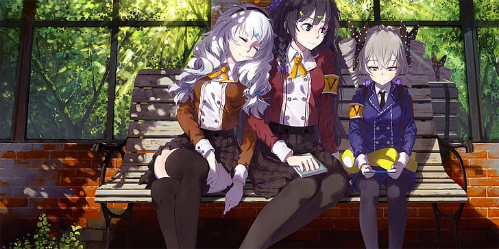 Anime, Benghuai Xueyuan, Bronya Zaychik, Kiana Kaslana, Raiden Mei, HD-Hintergrundbild