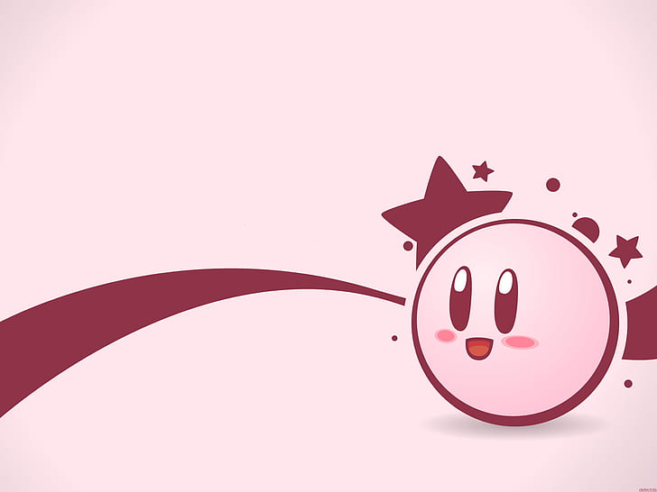Kirby Pink Nintendo HD, video games, pink, nintendo, kirby, HD wallpaper