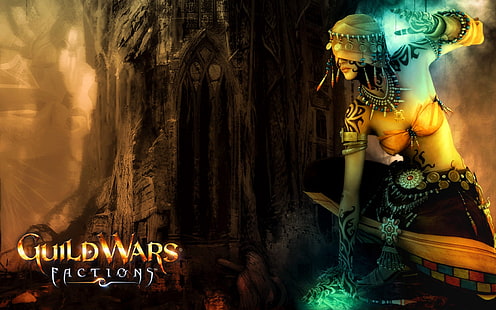 Guild Wars Factions 2, illustration de factions de guerres de guilde, guerres, guilde, factions, Fond d'écran HD HD wallpaper