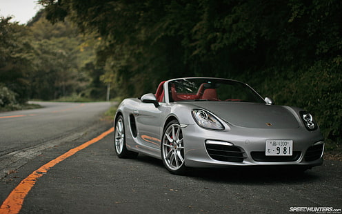 Porsche Boxster HD, รถเปิดประทุนสีเงิน, รถยนต์, ปอร์เช่, บ็อกซเตอร์, วอลล์เปเปอร์ HD HD wallpaper