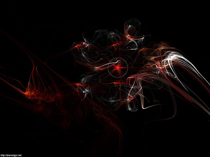 Red HD, abstract, red, HD wallpaper