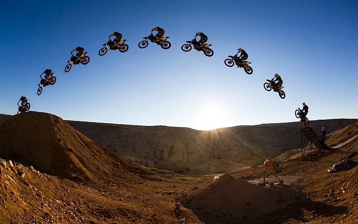Motocross HD, sports, motocross, HD wallpaper