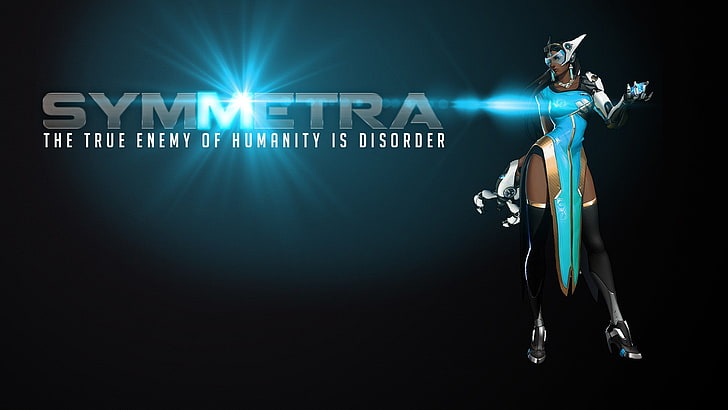 شخصية Symmetra ثلاثية الأبعاد ، Blizzard Entertainment ، Overwatch ، Symmetra (Overwatch)، خلفية HD