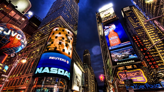 NASDAQ Stock Market New York HD ، العالم ، الجديد ، نيويورك ، السفر ، السفر والعالم ، السوق ، الأسهم ، ناسداك، خلفية HD HD wallpaper