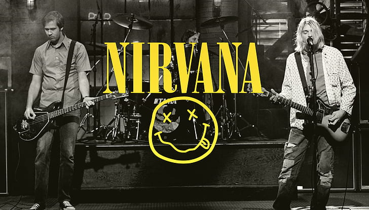 Nirvana, grunge, kaya, Kurt Cobain, Krist Novoselic, Dave Grohl, HD masaüstü duvar kağıdı