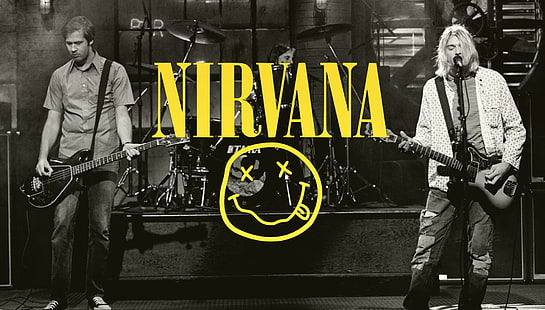 Nirvana, grunge, rock, Kurt Cobain, Krist Novoselic, Dave Grohl, HD wallpaper HD wallpaper