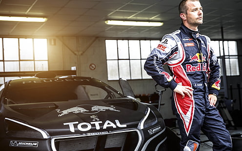 Sebastien Loeb, förare, rallyförare, mästare, peugeot 208 t16, peugeot, HD tapet HD wallpaper