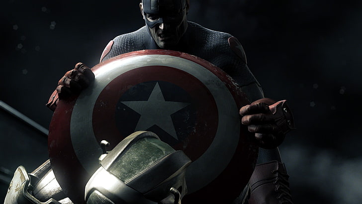 Capitão América, quadrinhos, Marvel Comics, escudo, HD papel de parede