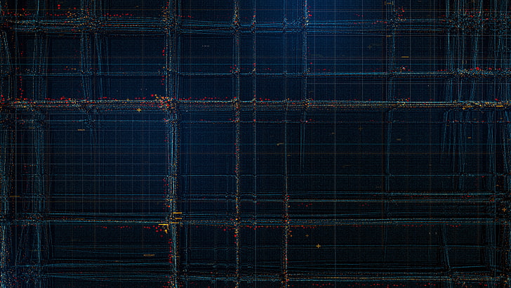 4K, Particles, Dark, HD wallpaper