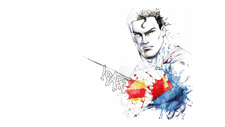 minimalistisk dc serier serier superman superhjältar skisser konstverk vit bakgrund 1920x1080 wa Art Minimalistisk HD Art, minimalistisk, DC serier, HD tapet