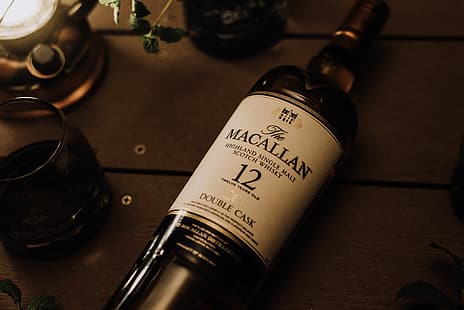 Flasche, Whisky, Whisky, Macallan, HD-Hintergrundbild HD wallpaper