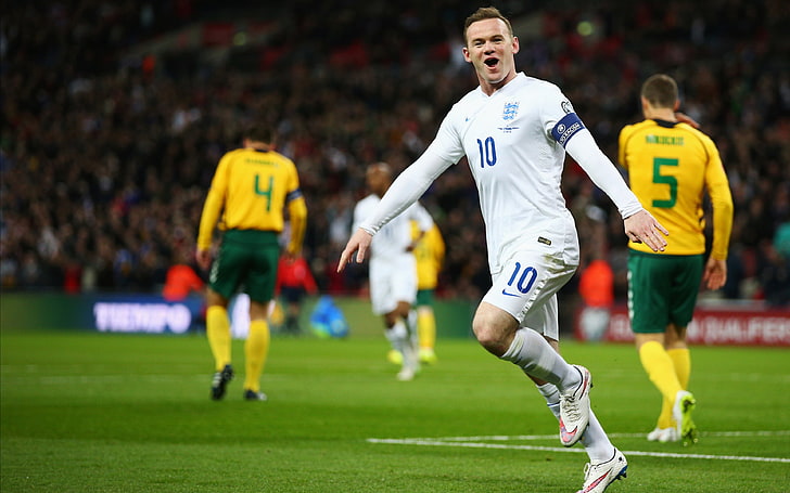 Wayne Rooney Euro 2016, weißes Fußballtrikot der Männer, Sport, Fußball, England, Wayne Rooney, HD-Hintergrundbild