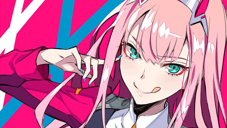 Anime, Darling in the FranXX, Zero Two (Darling in the FranXX), Tapety HD