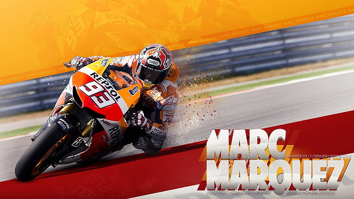 Marc Marquez, Repsol Honda, motorcykel, Moto GP, HD tapet