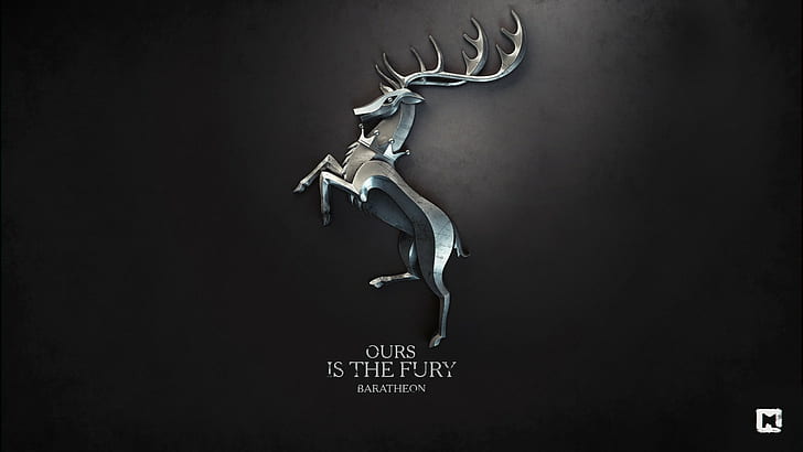 House Baratheon, sigils, A Song of Ice and Fire, Game of Thrones, art numérique, Fond d'écran HD