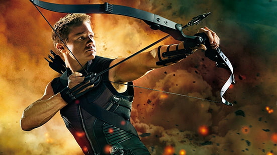 Hawkeye the Avengers Jeremy Renner Clint Barton, HD tapet HD wallpaper