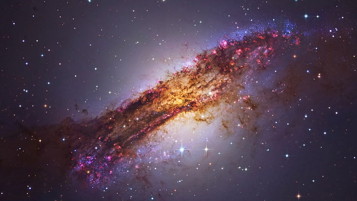 NASA, galaxy, stars, sky, nebula, planet, Centaurus A, HD wallpaper