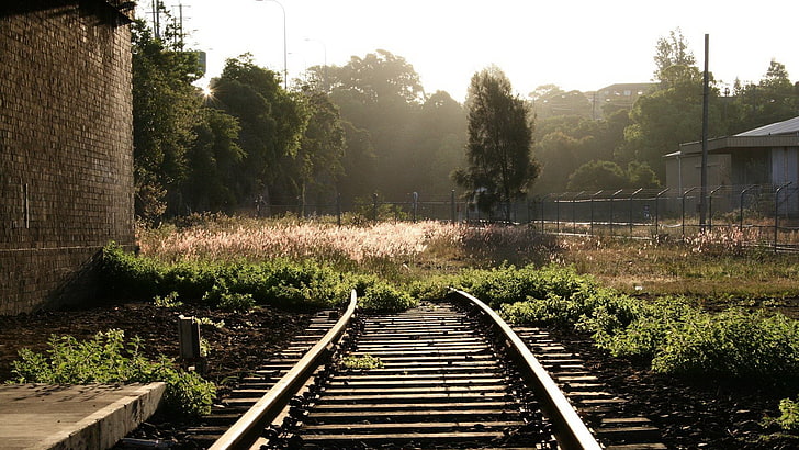 braune Eisenbahn, Eisenbahn, HD-Hintergrundbild