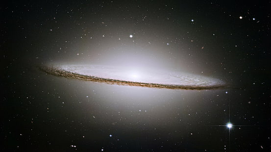 Галактика Сомбреро, галактика, космос, звёзды, HD обои HD wallpaper