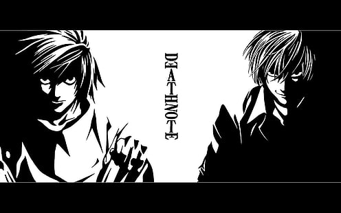 anime death note yagami licht lawliet l, HD-Hintergrundbild HD wallpaper