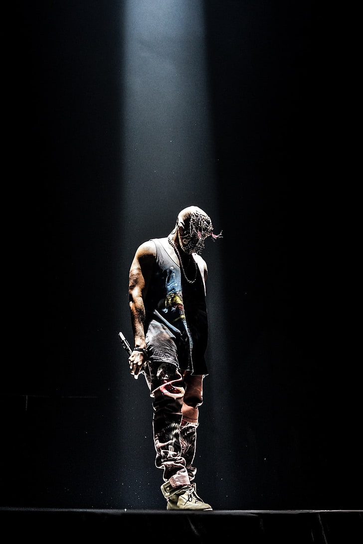 camisola de alças preta dos homens, Yeezus, Kanye West, HD papel de parede, papel de parede de celular