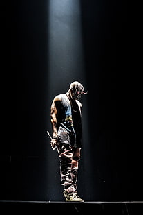 남자 블랙 탱크 탑, Yeezus, Kanye West, HD 배경 화면 HD wallpaper