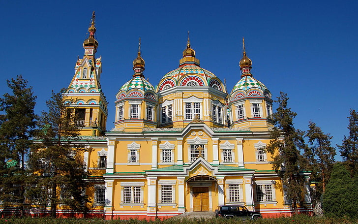 Kazakhstan, Asia, Zenkov Cathedral In Almaty, HD wallpaper