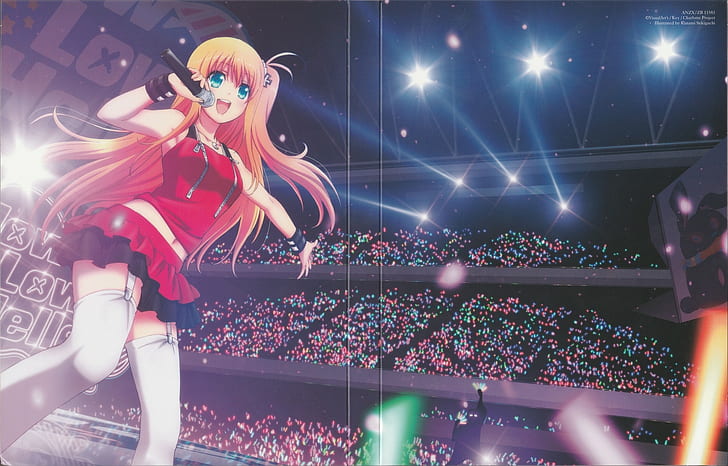 Charlotte (anime), cewek anime, Nishimori Yusa, paha tertinggi, Wallpaper HD