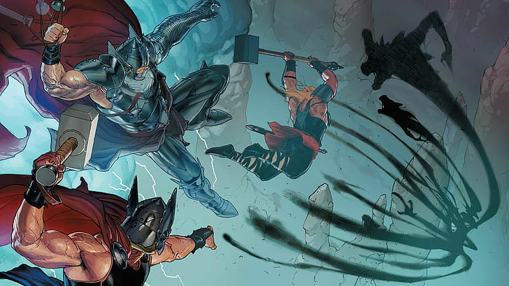 Thor Mjolnir Hammer Marvel HD, maravilha thor artwork, desenho animado / história em quadrinhos, maravilha, thor, martelo, mjolnir, HD papel de parede