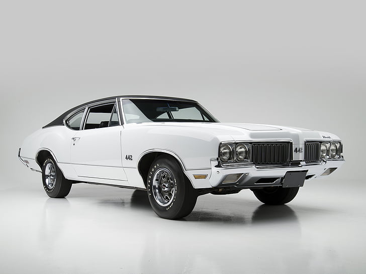 1970, 442, 4477, classic, coupe, muscle, oldsmobile, sports, HD tapet
