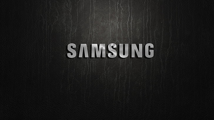Samsung logo, silver, logo, samsung, HD wallpaper