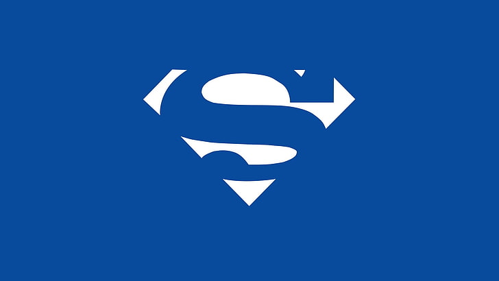 スーパーマンのロゴ、スーパーマン、ミニマリズム、 HDデスクトップの壁紙