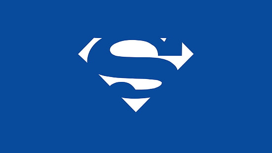 スーパーマンのロゴ、スーパーマン、ミニマリズム、 HDデスクトップの壁紙 HD wallpaper