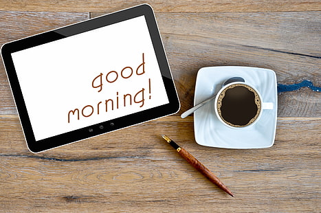 Kaffee, Tasse, guten Morgen, HD-Hintergrundbild HD wallpaper