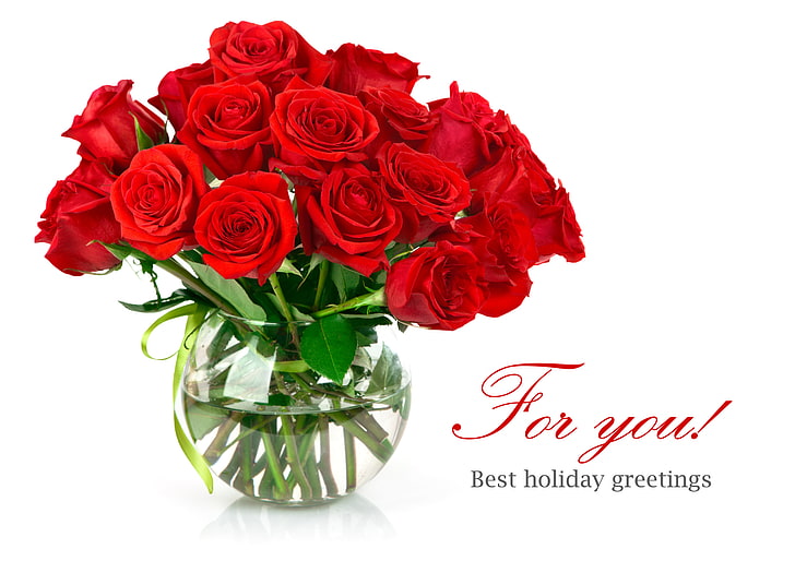 rosas rojas, flores, rosas, ramo, rojo, florero, Fondo de pantalla HD