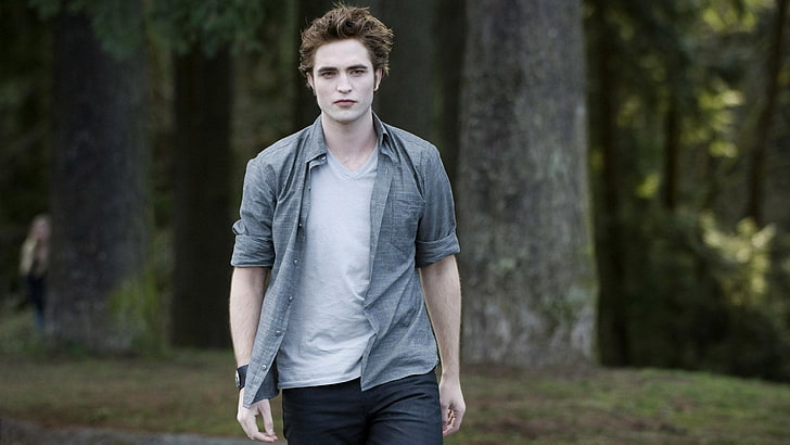 Film, The Twilight Saga: Bulan Baru, Edward Cullen, Robert Pattinson, Twilight, Wallpaper HD