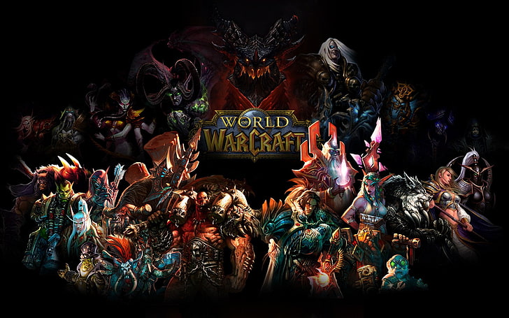 Tapeta z gry World of Warcraft, Warcraft, World Of Warcraft, Akama (World Of Warcraft), Anub'arak (World Of Warcraft), Arthas Menethil, Cairne Bloodhoof, Deathwing (World Of Warcraft), Garrosh Hellscream, Gelbin Mekkatorque, Genn Greymane, Illidan Stormrage, Jaina Proudmoore, Kael'thas Sunstrider, Kel'Thuzad (World Of Warcraft), Lady Vashj, Lor'themar Theron, Magni Bronzebeard, Maiev Shadowsong, Prophet Velen, Rexxar (World Of Warcraft), Sylvanas Windrunner, Thrall (World Of Warcraft), Trade Prince Gallywix, Varian Wrynn, Vol'jin (World Of Warcraft), Tapety HD