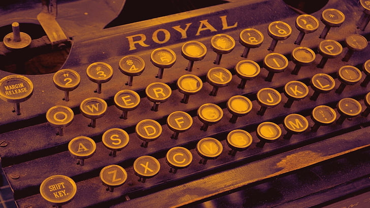 typewriters, vintage, Retro style, HD wallpaper