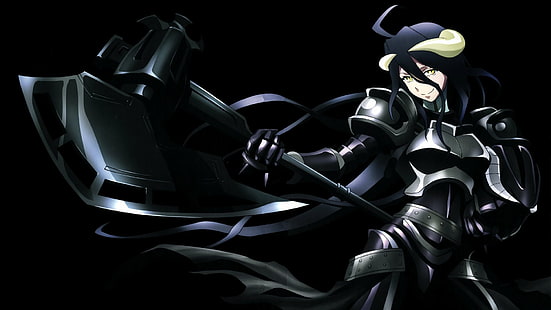 Anime, Overlord, Albedo (Overlord), Hache, Sombre, Overlord (Anime), Fond d'écran HD HD wallpaper