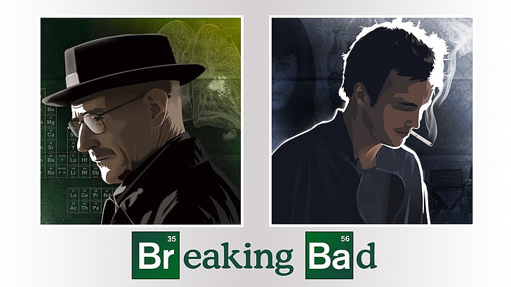 Serial TV Breaking Bad, Breaking Bad, Heisenberg, Walter White, Aaron Paul, Bryan Cranston, Wallpaper HD