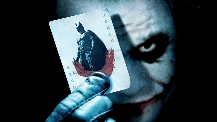 Batman Joker Card, batman, tarjeta, comodín, películas, Fondo de pantalla HD