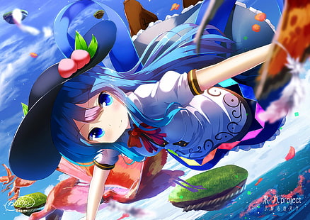 Anime, Touhou, Tenshi Hinanawi, HD-Hintergrundbild HD wallpaper