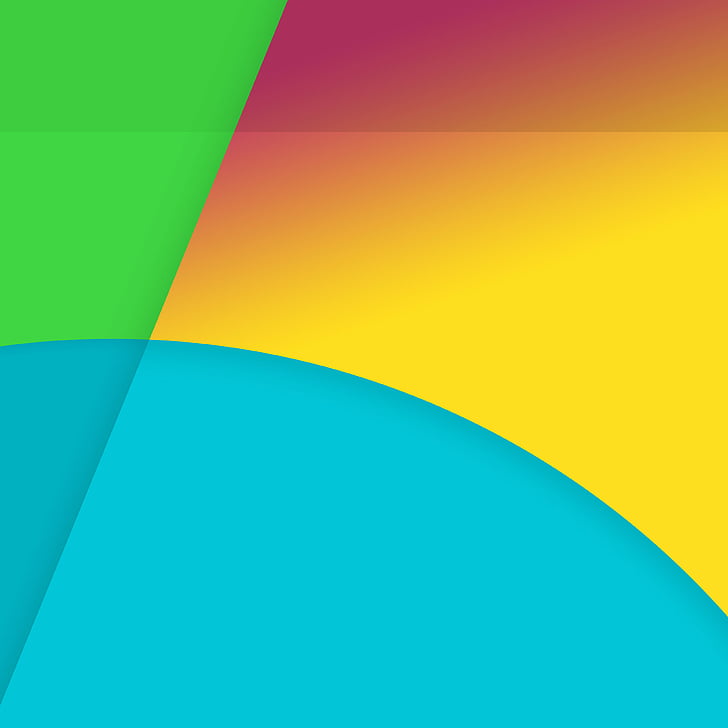 gelben, blauen und grünen Hintergrund, Android, 4k, 5k Tapete, abstrakt, gelb, blau, grün, HD-Hintergrundbild