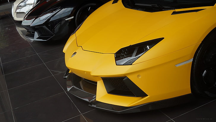 carro, Lamborghini Aventador, HD papel de parede